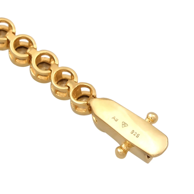 Elli Armband Armband Tennis-Armband Rose 925 Sterling Silber, m gold(Image 3)