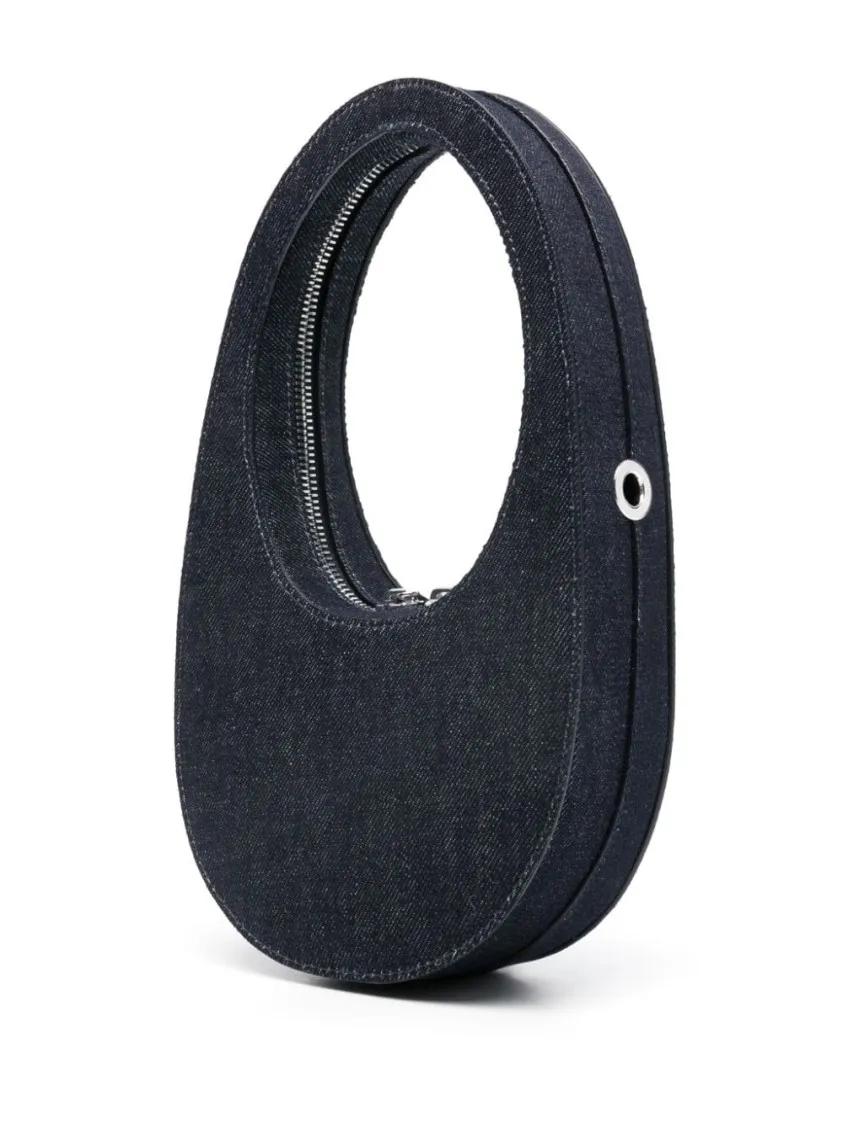 Coperni Crossbody bags Denim Mini Swipe Bag in blauw