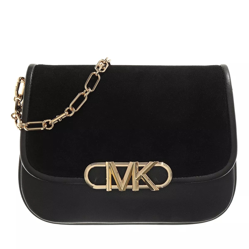 MICHAEL Michael Kors Saddle Bag Medium Saddle Messenger Black