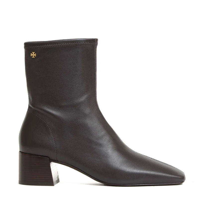 Tory Burch Stiefel Stretch Ankle Boot With Pointed Toe Brown