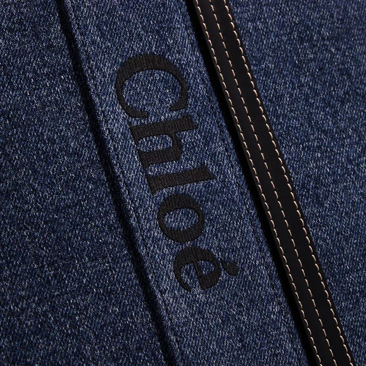Chloé Shoppers Woody Shopper Large in blauw