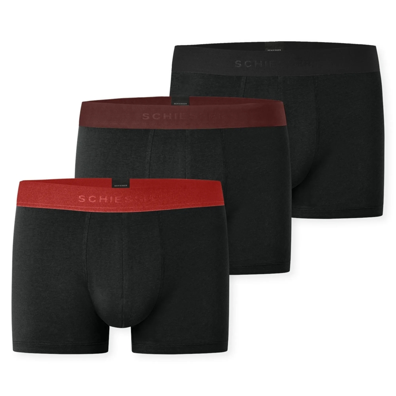 SCHIESSER  3PACK Shorts 3er Pack schwarz
