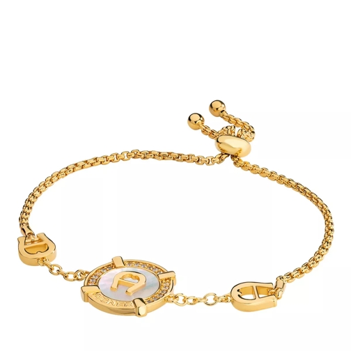 AIGNER Bracelet A Logo Center Mop W/Crystals gold Armband
