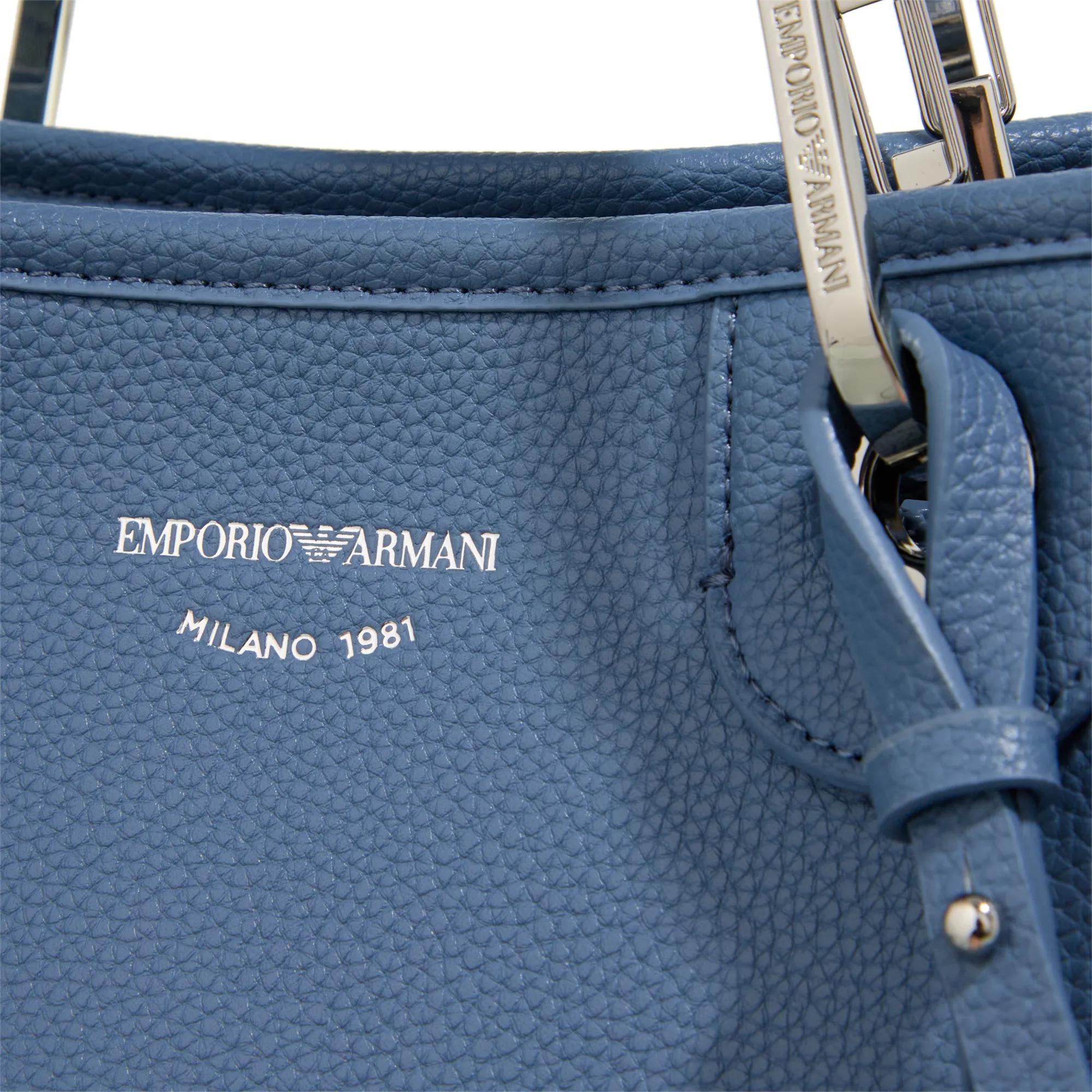Emporio Armani Stijlvolle tas met magnetische sluiting en afneembare band Blue Dames