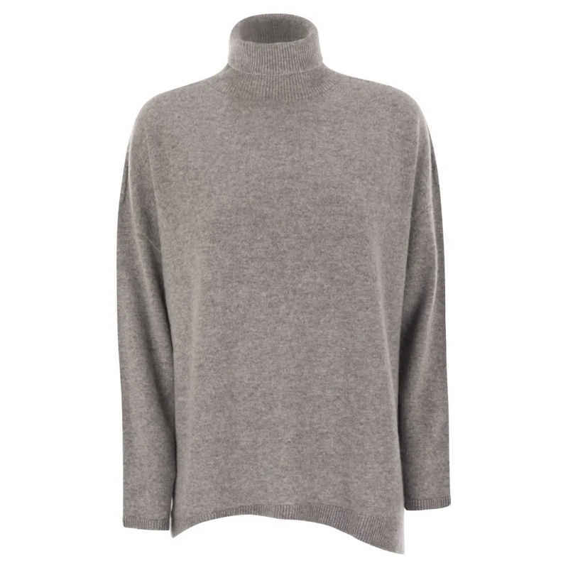Vanise Rollkragenpullover Giuly - Maxi Cashmere Turtleneck Grey