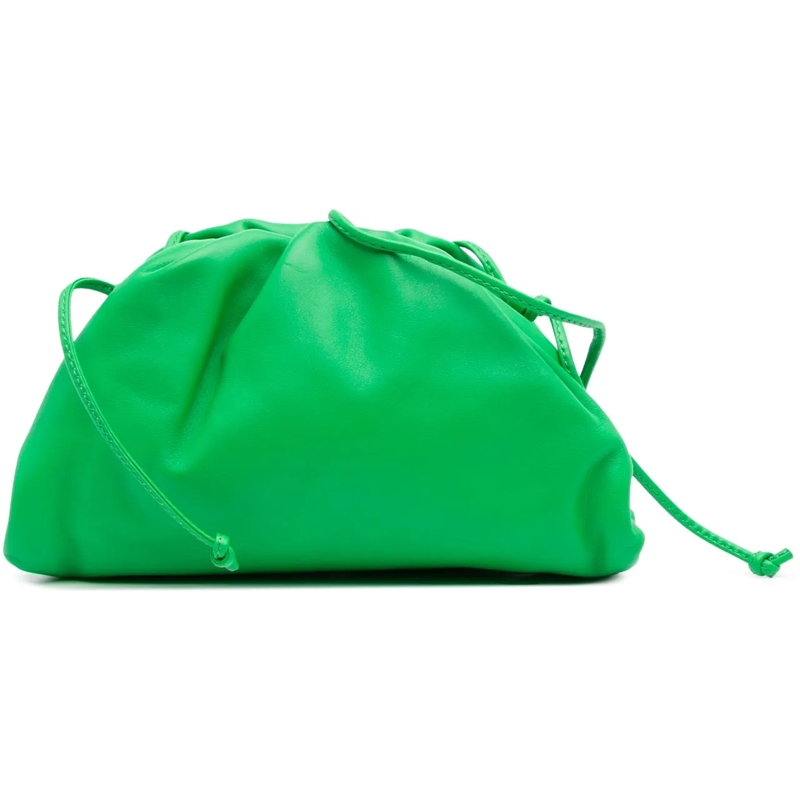 Bottega Veneta Sac à bandoulière Lambskin The Mini Pouch Crossbody grün
