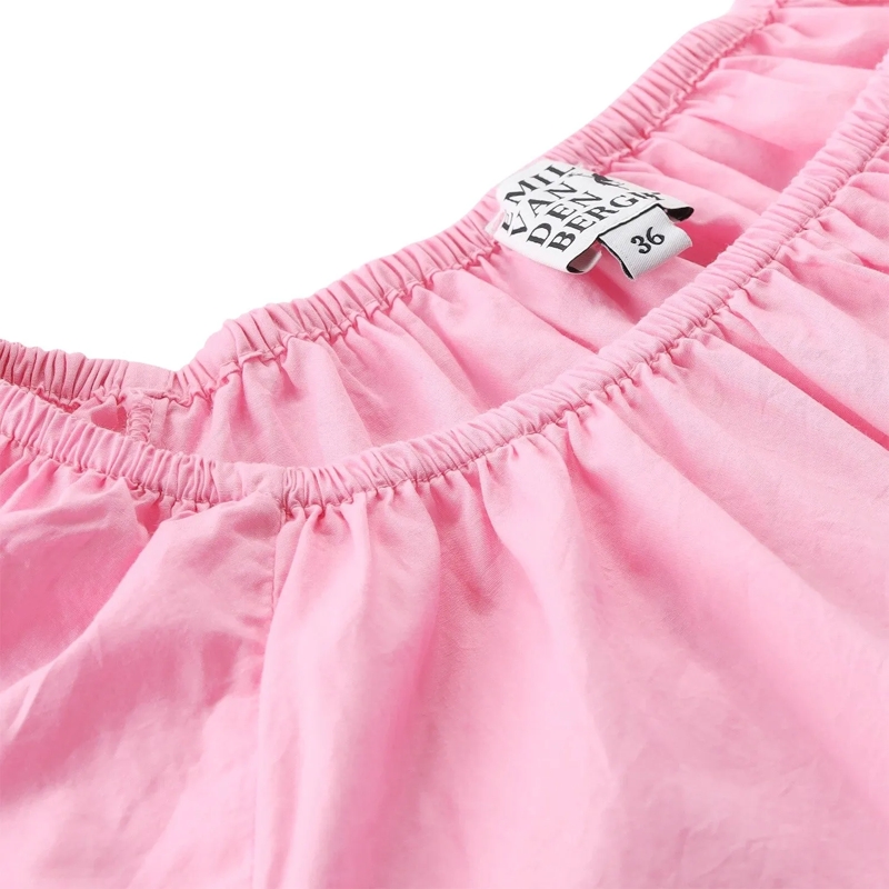 Emily van den Bergh Bluse Blusenshirt aus Baumwolle pink(Image 3)