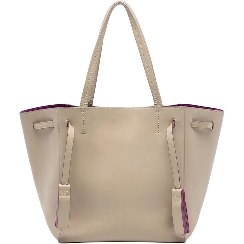 Celine Shopper Small Leather Phantom Cabas Tote braun