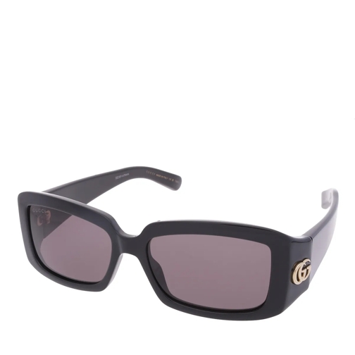 Gucci Sonnenbrille Rectangular Frame Sunglasses Black