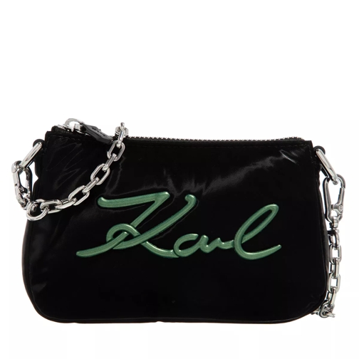 Karl Lagerfeld K/Signature Soft Poc Black Crossbody Bag
