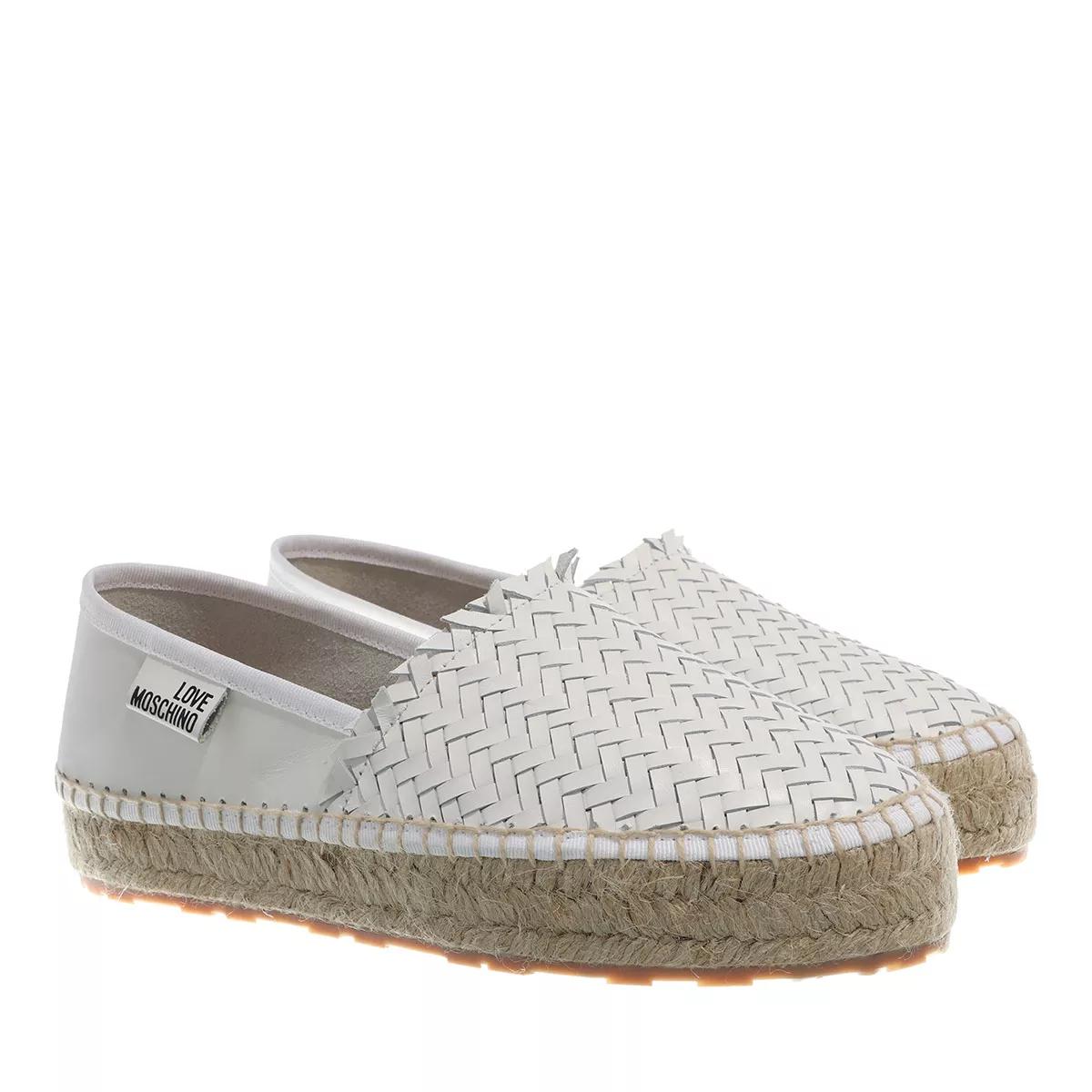 Love Moschino Espadrilles - Scarpad Espa35 Intreccio - Gr. 36 (EU) - in Weiß - für Damen