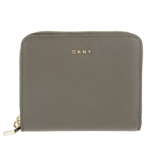 DKNY Small Carryall Stone Zip-Around Wallet