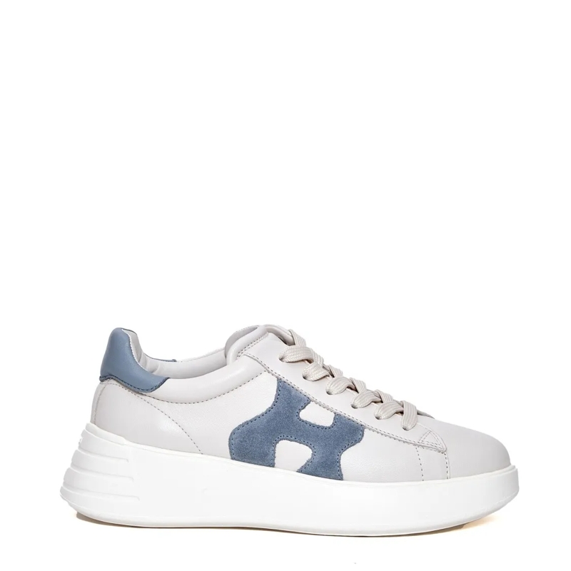 Hogan Low-Top-Sneaker Rebel Leather White H Light Blue Sneakers White