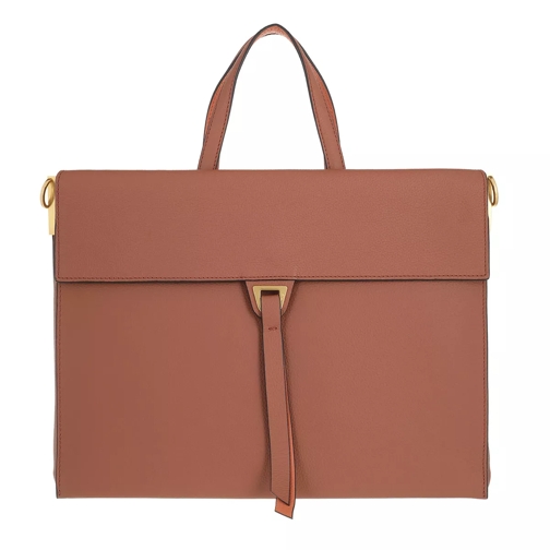 Coccinelle Louise Handbag Double Grainy Leather Cinnamo/Chestnu Borsa business