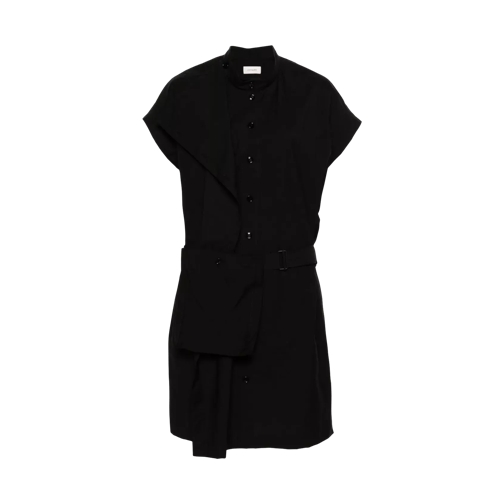 Lemaire Asymmetrisches Kleid black black 