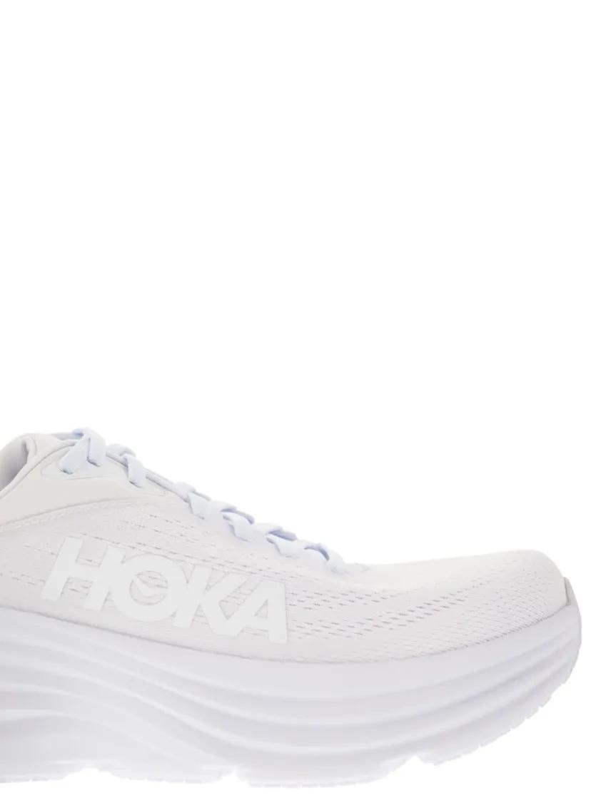 Thumbnail - Hoka Low-Top Sneaker - Bondi 8 - Ultra-Shortened Sports Shoe - Gr. 10_5 - in Weiß - für Damen