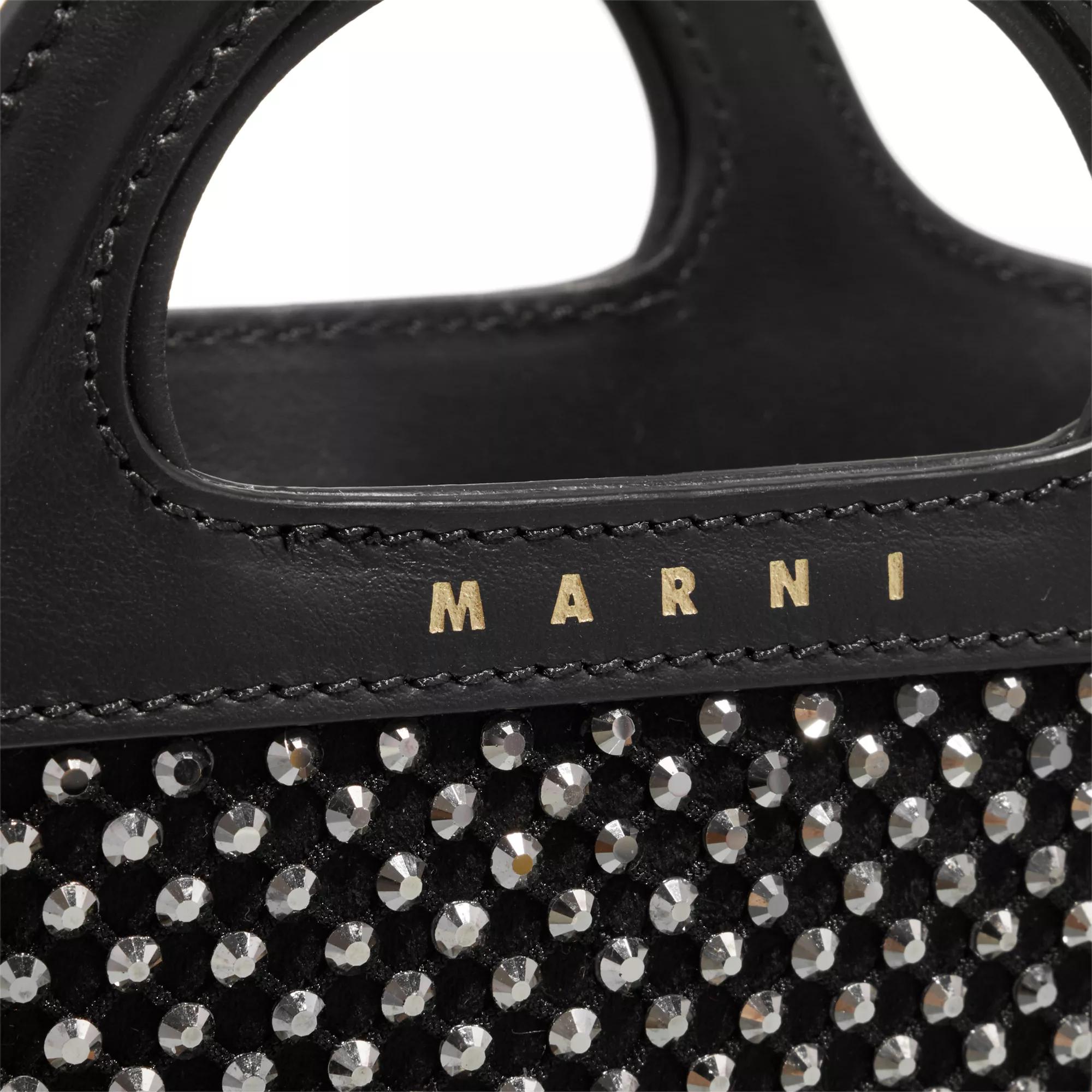 Marni Shoppers & Totes Tropicalia Micro in zwart