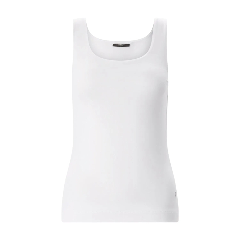 windsor. T-shirt Top mit Logo weiß