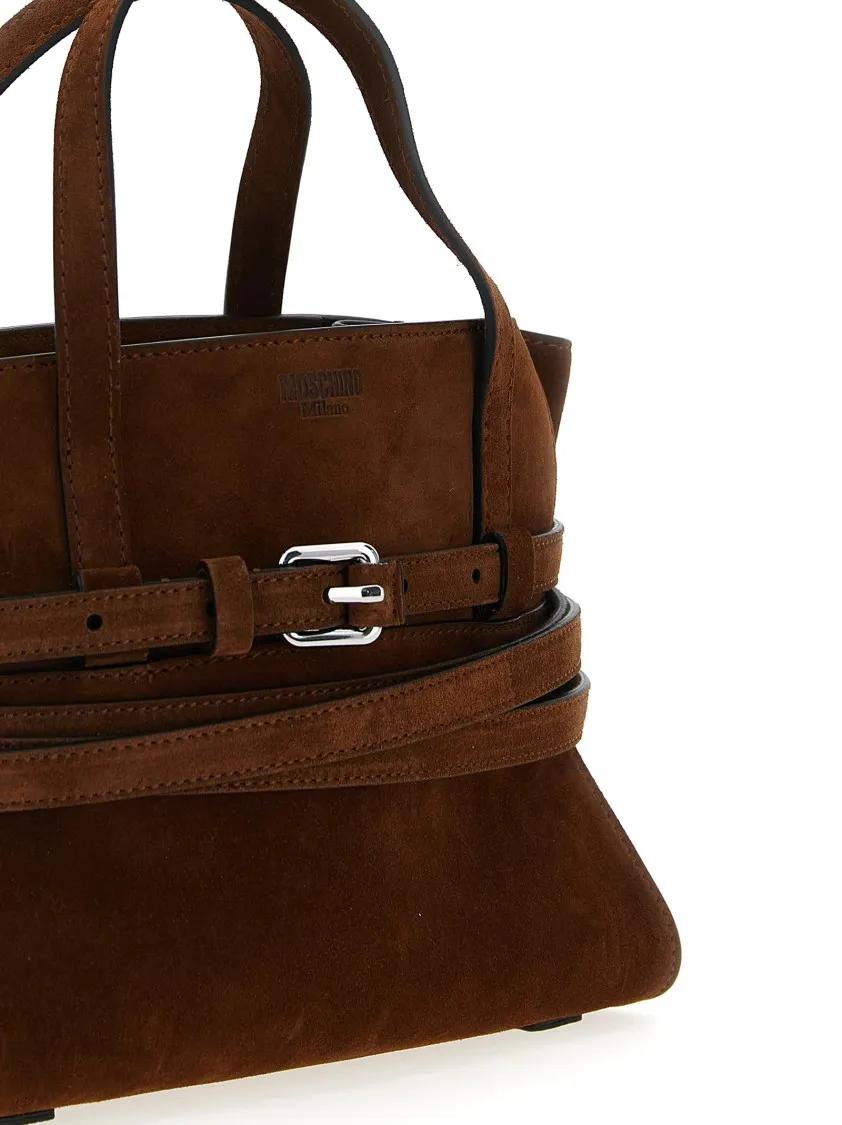 Moschino Shoppers & Totes Tie Me' Small Handbag in bruin