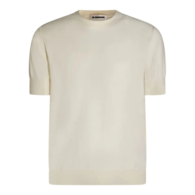 Jil Sander T-shirt White Wool T-Shirt Neutrals