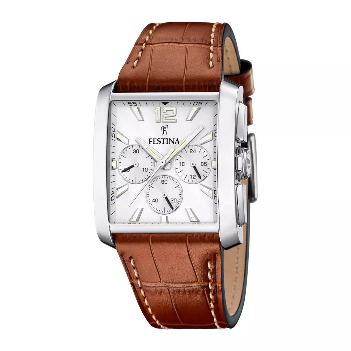 Festina Uhren - Festina Timeless Chrono herren Uhr Braun F20636/1 - Gr. unisize - in Grau - für Damen