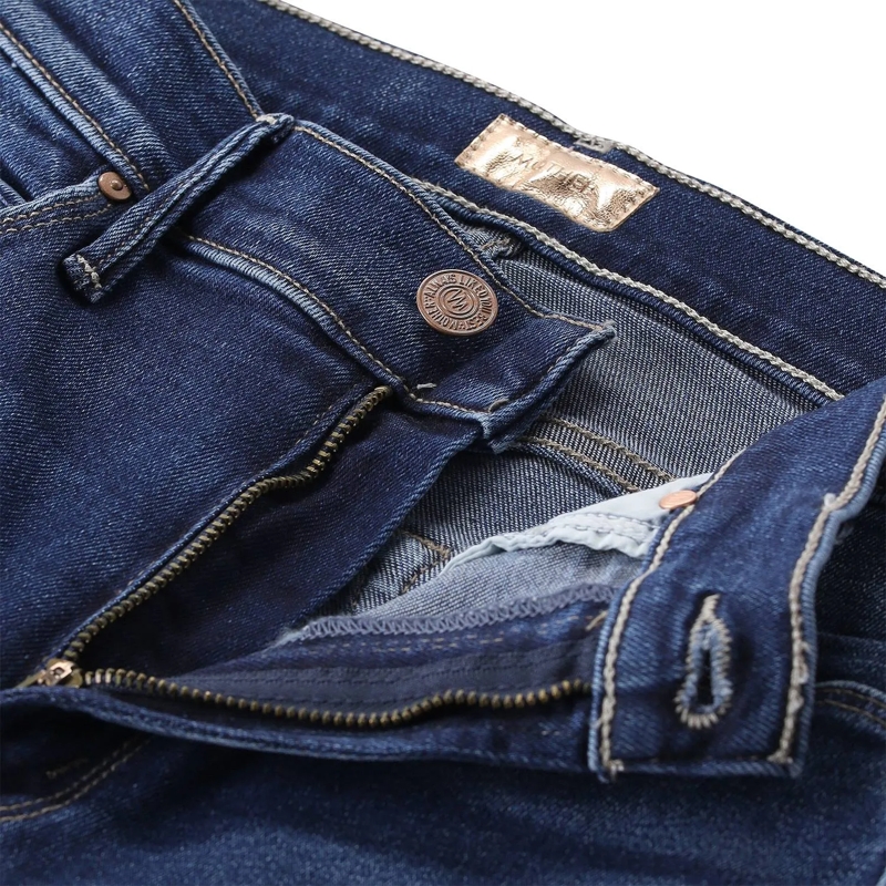 Mother Jeans Slim-Fit Jeans The Mid Rise Dazzler blau(Image 3)