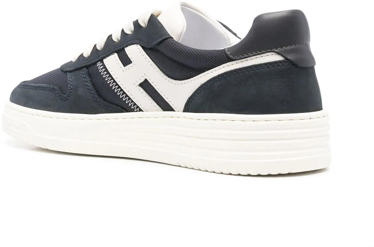 Thumbnail - Hogan Low-Top Sneaker - H630oxford Blue Front Lace-Up Sneakers - Gr. 10 - in Blau - für Damen