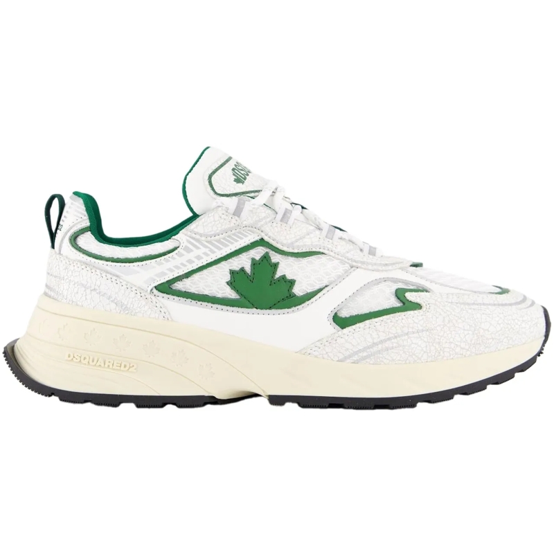 Dsquared2 Sneaker basse Heren Sprinter Sneaker Wit/Groen weiß