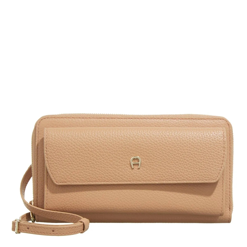 AIGNER Wallet On A Chain Fashion Pecan Brown