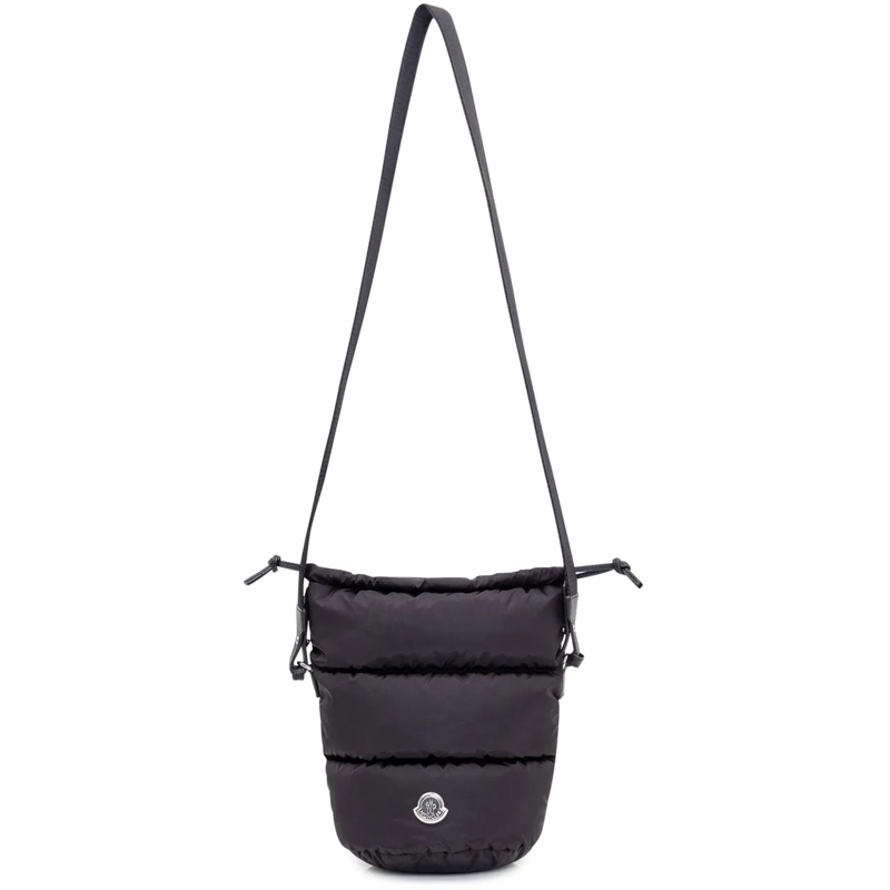 Moncler Tote Borsa Secchiello Imbottita con Coulisse dunkelgrau(Image 2)