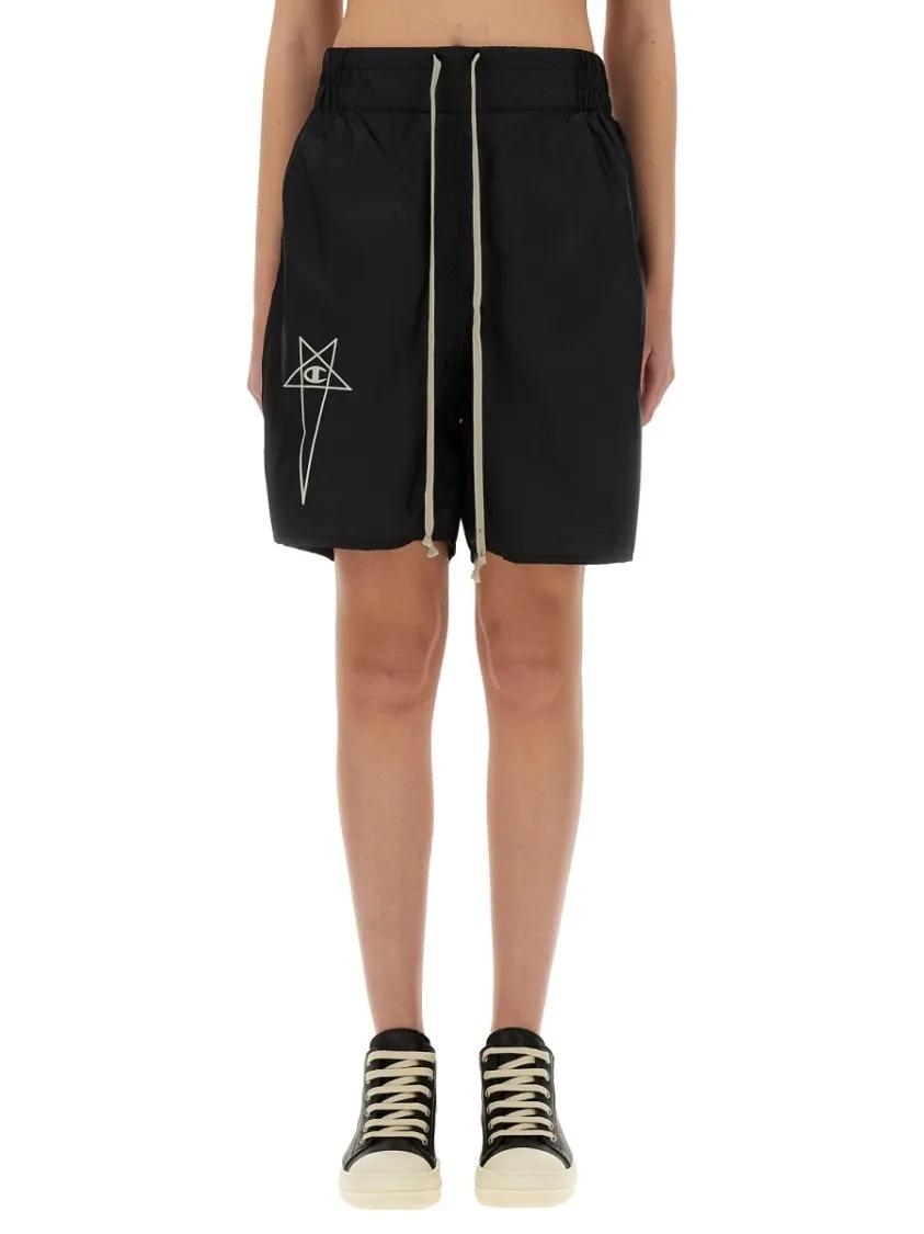 Thumbnail - Rick Owens - Relaxed-Fit Knee-Length Shorts - Größe S - schwarz