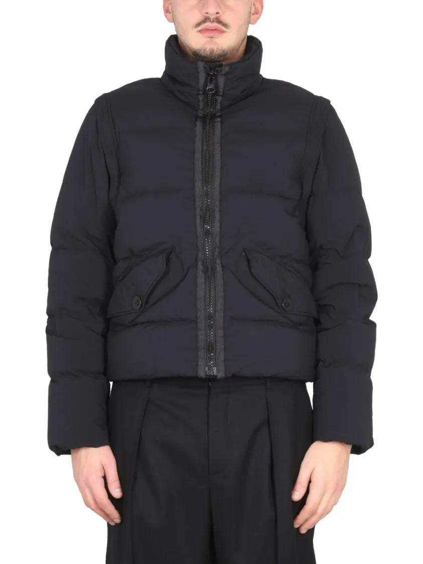 Thumbnail - Ten C - Down Jacket With Removable Sleeves - Größe 48 - schwarz