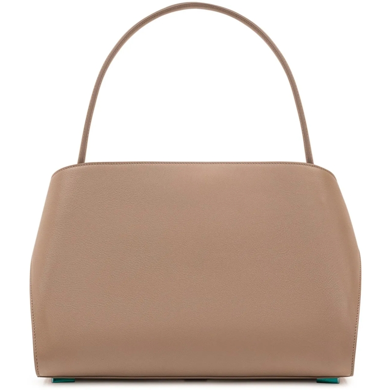 Salvatore Ferragamo Schultertasche Borsa Hug a Spalla con Manico taupe(Image 4)