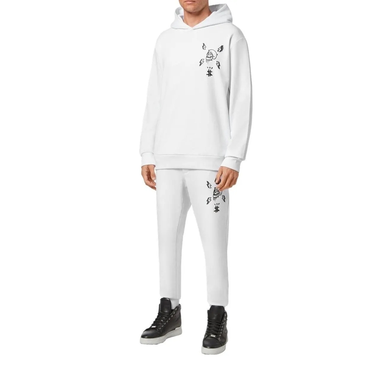 Philipp Plein Sweatshirt Hoodie Hexagon weiss(Image 2)