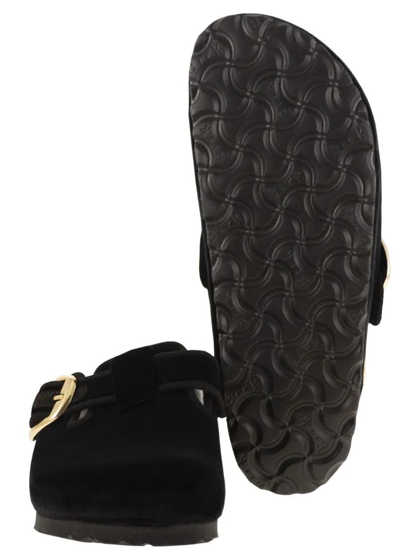 Thumbnail - Birkenstock Slipper & Pantoletten - Boston Big Buckle - Clog With Large Buckle - Gr. 38 (EU) - in Schwarz - für Damen