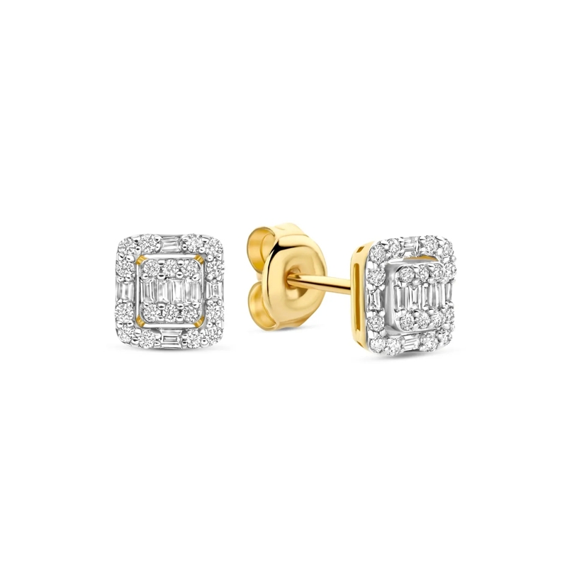 Isabel Bernard Boucles d'oreilles à tige De la Paix Elena 585 Gold Ohrringe Gold
