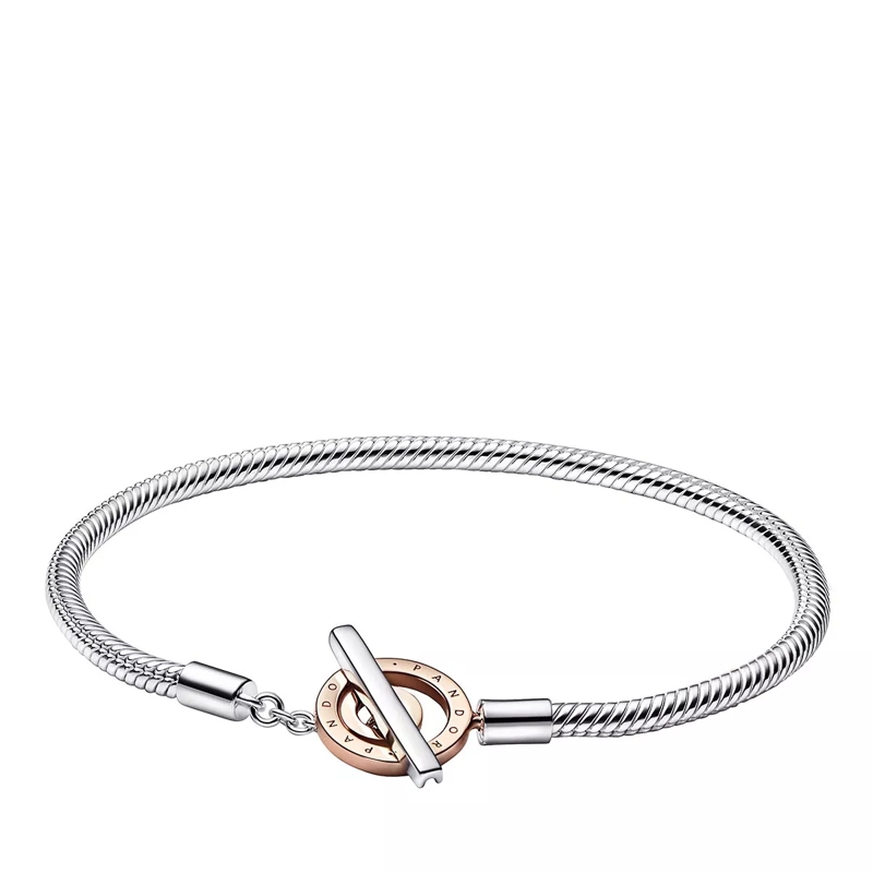 Pandora Bracelet Signature T-Verschluss Schlangen-Gliederarmband