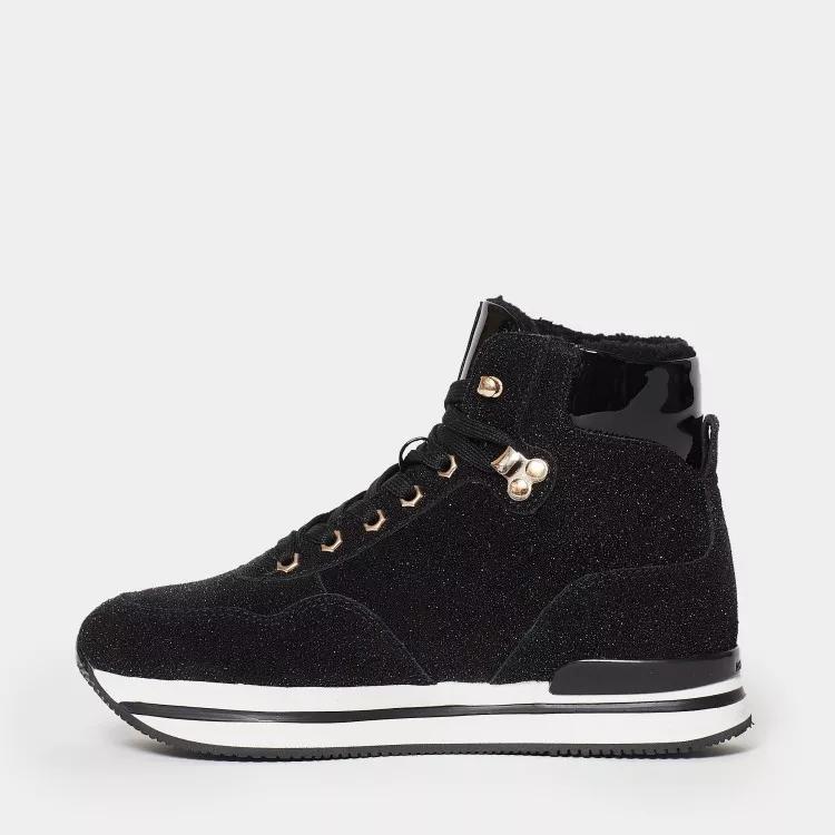 Thumbnail - Hogan Low-Top Sneaker - Black Suede And Sneakers - Gr. 38 (EU) - in Schwarz - für Damen