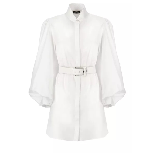 Elisabetta Franchi Cotton Mini Dress White 