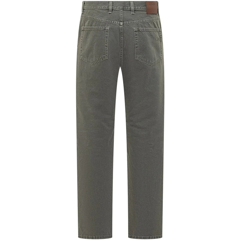 Zegna Jeans à jambe droite Pantalone Cinque Tasche a Gamba Dritta dunkelgrau(Image 2)