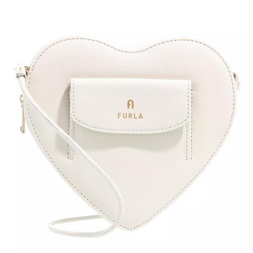 Furla Furla Camelia Heart Mini Cross Marshmallow Crossbody Bag