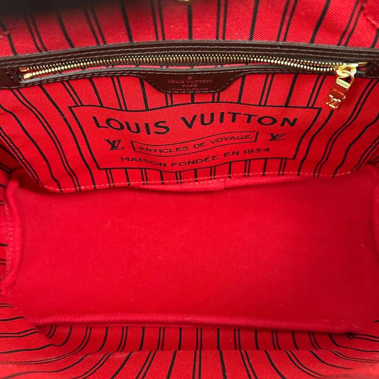 Thumbnail - Louis Vuitton Shopper - Louis Vuitton Neverfull PM Damier Ebene Canvas N41 - Gr. unisize - in Braun - für Damen