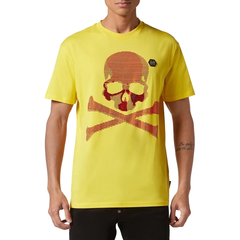 Philipp Plein T-Shirt T-Shirt Skull&Bones gelb(Image 3)