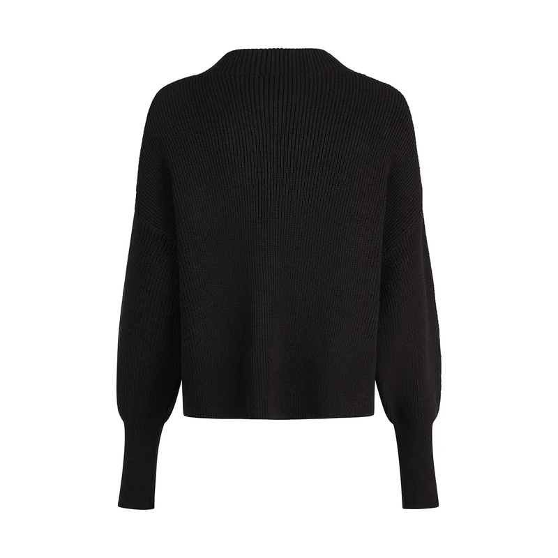 Marc Aurel  Pullover- hohe Manschetten-Bündchen- feines Hal schwarz(Image 5)
