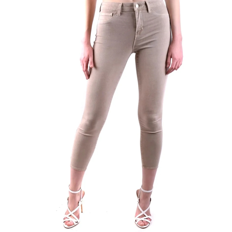 L'AGENCE Jeans Slim-Fit Cropped Jeans With Mid-Rise Waist Pink