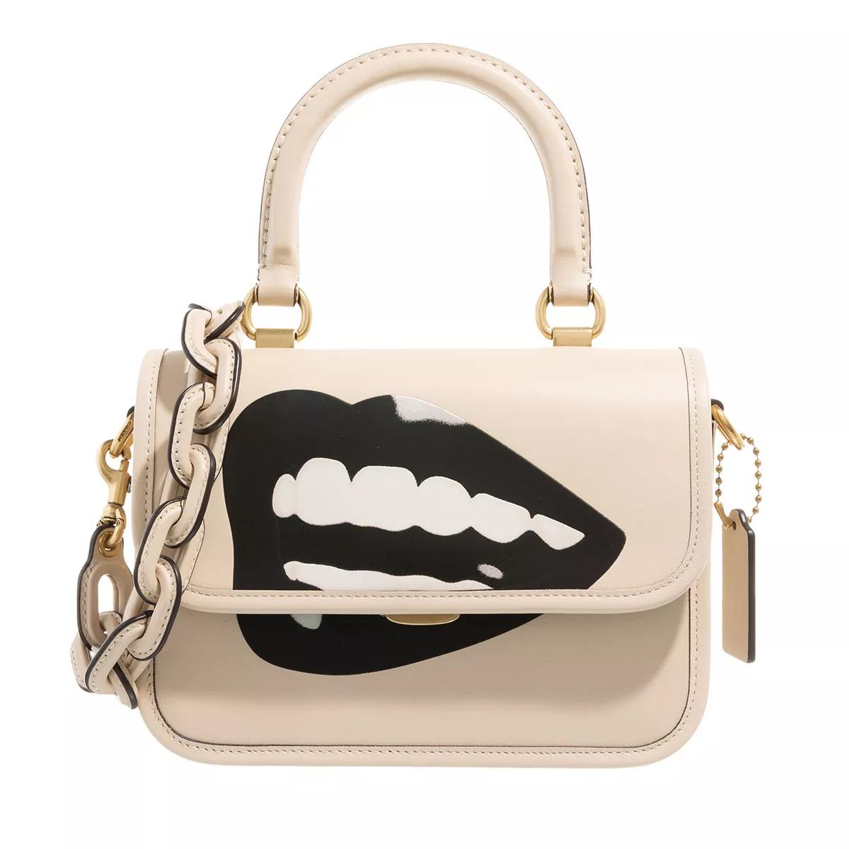 Coach Coach X Tom Wesselmann B And W Lips Rogue Top Hand Ivory Satchel