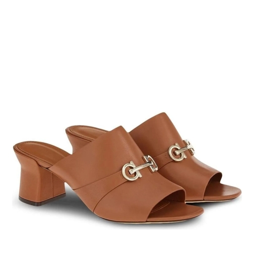 Salvatore Ferragamo Claquette Sandals Brown schwarz