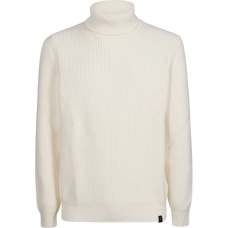 Fay  Turtle Neck Sweater White weiß