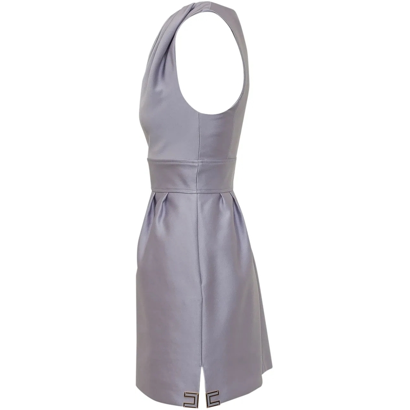 Elisabetta Franchi Minikleid Abito Monospalla Drappeggiato grau(Image 3)
