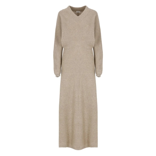 Brunello Cucinelli Cashmere Dress Neutrals 